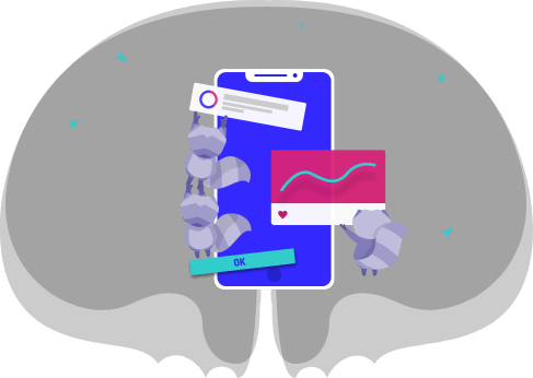 Team collaboration illustration showing communication and feedback process